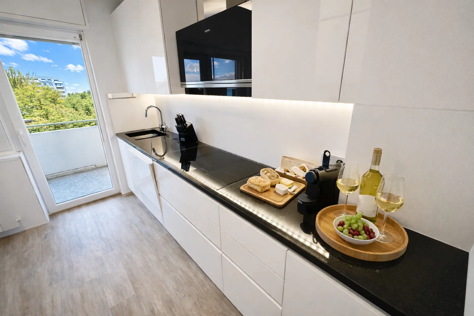 Zentrale 3-Zi Wohnung Karlsruhe | 2 Balkone & WLAN Bild 5